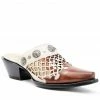 Dan Post Women's Concho Mules - Snip Toe Brown 2 Dan Post Women's Concho Mules - Snip Toe Brown -Dan Post Shop 2000339124 200 P1