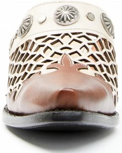 Dan Post Women's Concho Mules - Snip Toe Brown 12 Dan Post Women's Concho Mules - Snip Toe Brown -Dan Post Shop 2000339124 200 P4
