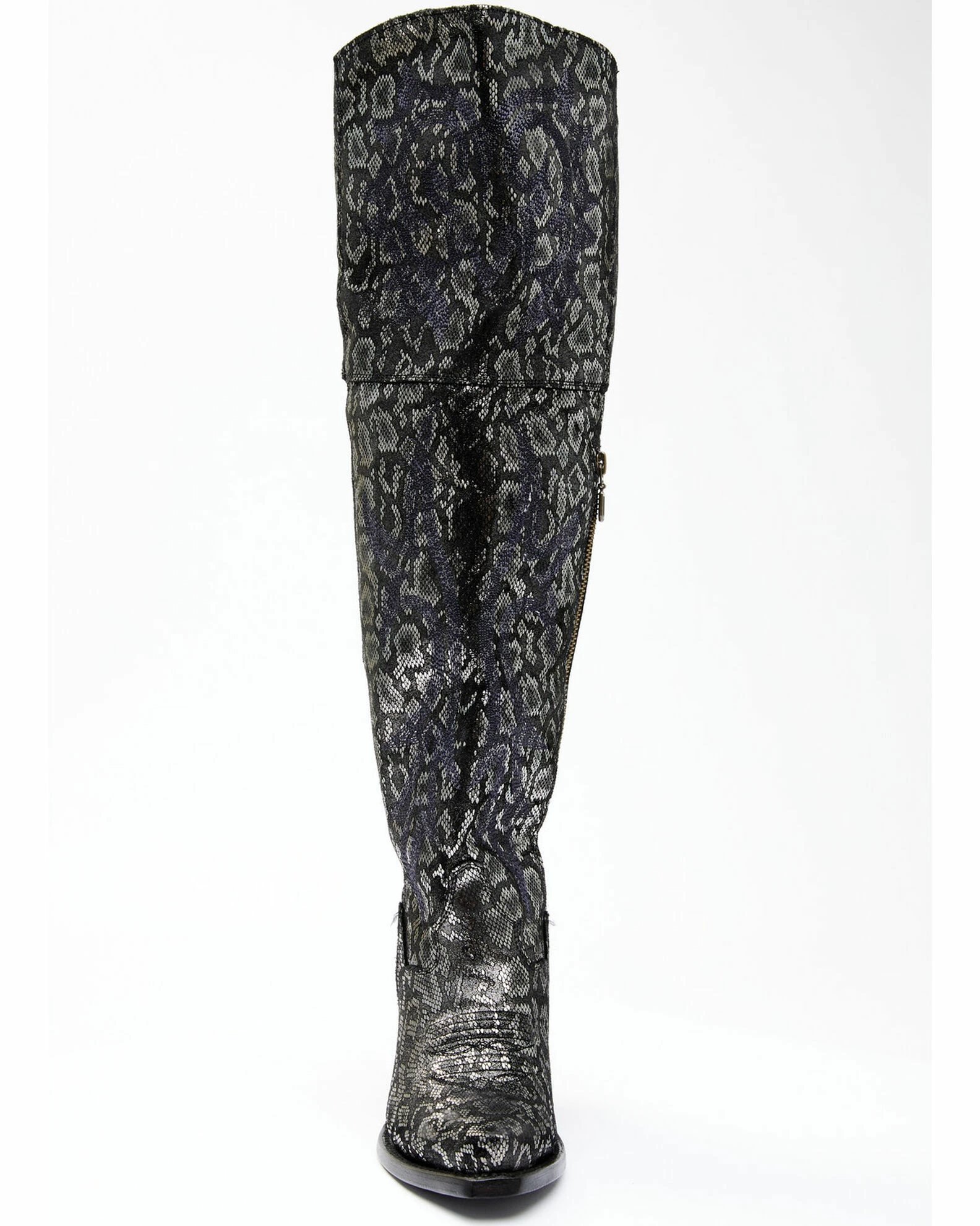 Dan Post Women's Black Snake Print Western Boots - Snip Toe 5 Dan Post Women's Black Snake Print Western Boots - Snip Toe - Image 3