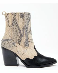 Alternative view of Dan Post Women's Snake Print Fashion Booties - Snip Toe