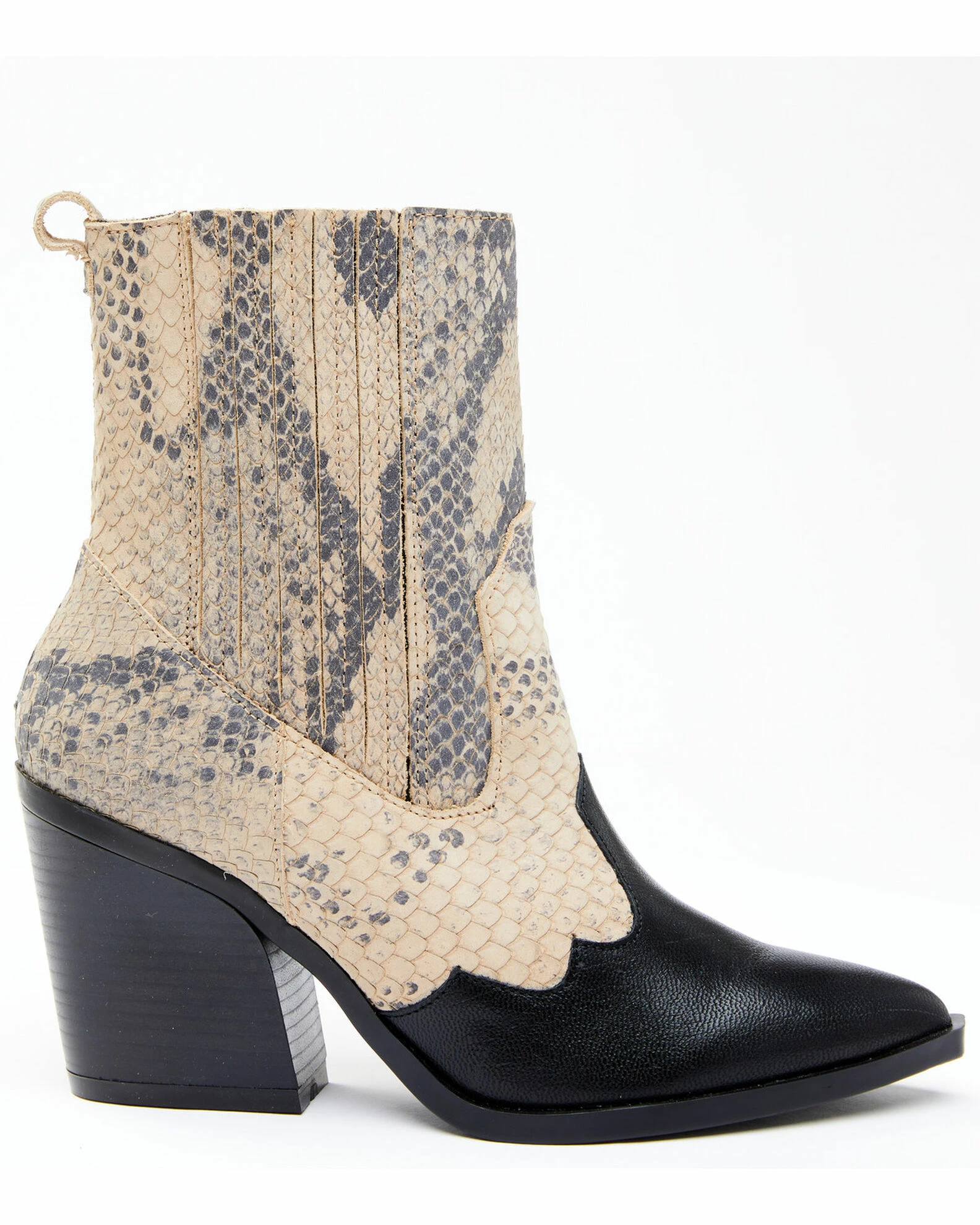 Dan Post Women's Snake Print Fashion Booties - Snip Toe 4 Dan Post Women's Snake Print Fashion Booties - Snip Toe - Image 2