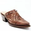 Dan Post Women's Brown Inlay Mules - Snip Toe -Dan Post Shop 2000340413 200 P1