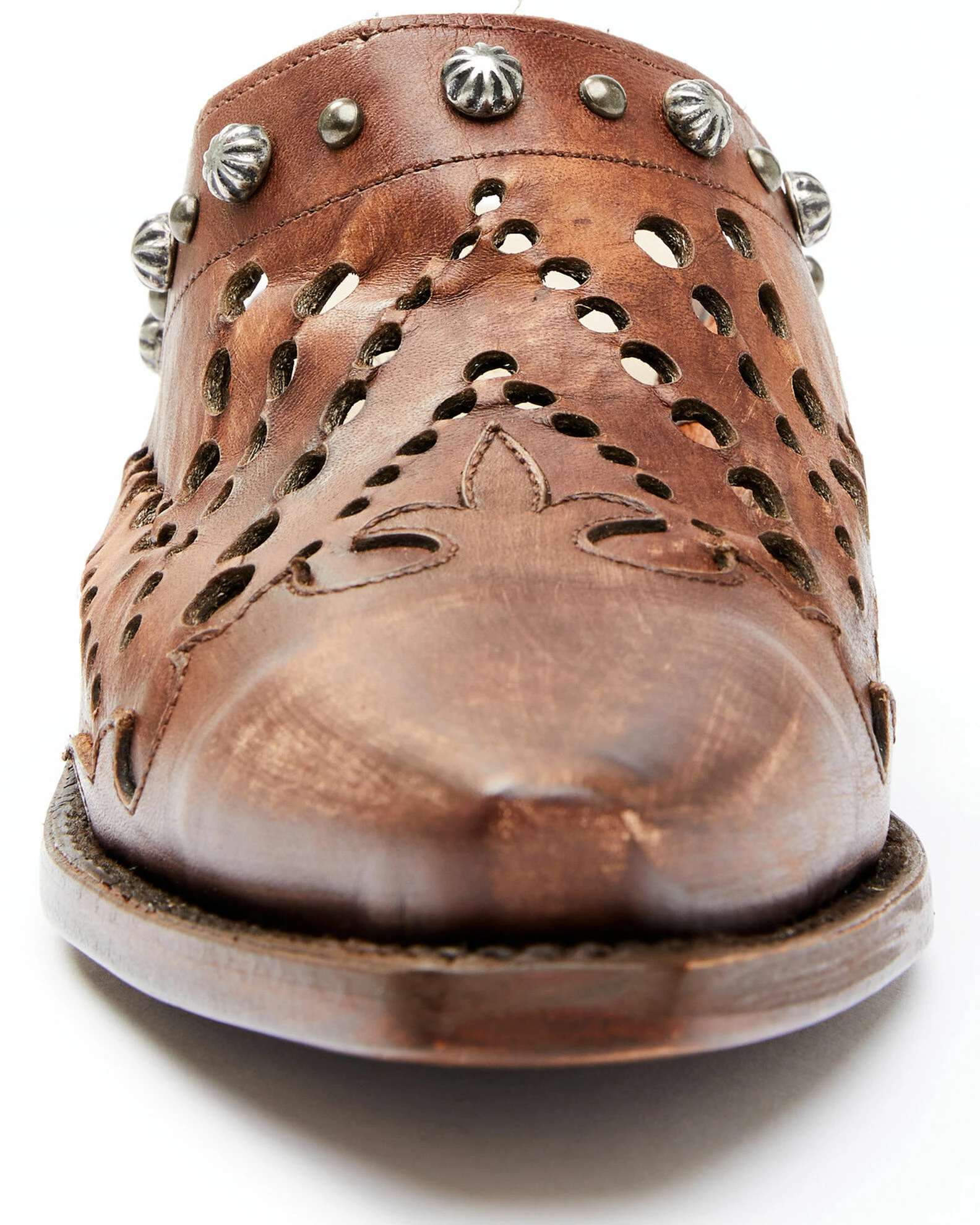 Dan Post Women's Brown Inlay Mules - Snip Toe 5 Dan Post Women's Brown Inlay Mules - Snip Toe - Image 3