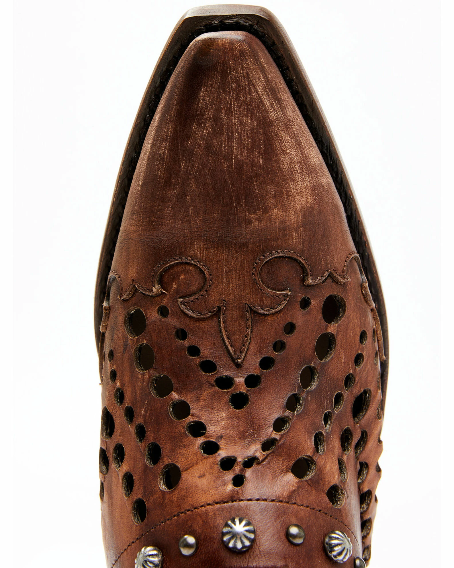 Dan Post Women's Brown Inlay Mules - Snip Toe 8 Dan Post Women's Brown Inlay Mules - Snip Toe - Image 6