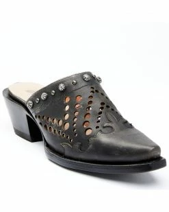 Dan Post Women's Black Inlay Mules - Snip Toe -Dan Post Shop 2000340414 001 P1 1