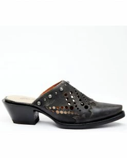 Alternative view of Dan Post Women's Black Inlay Mules - Snip Toe