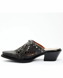 Dan Post Women's Black Inlay Mules - Snip Toe -Dan Post Shop 2000340414 001 P4