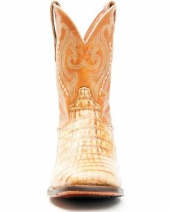 Dan Post Men's Tan Caiman Belly Western Boots - Square Toe 13 Dan Post Men's Tan Caiman Belly Western Boots - Square Toe -Dan Post Shop 2000344179 280 P4