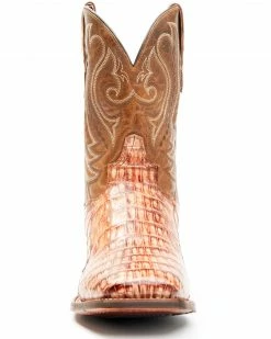 Dan Post Men's Tan Caiman Belly Western Boots - Wide Square Toe 13 Dan Post Men's Tan Caiman Belly Western Boots - Wide Square Toe -Dan Post Shop 2000344180 280 P4