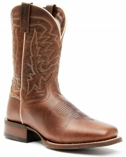 Dan Post Men's Dark Brown Western Boots - Broad Square Toe