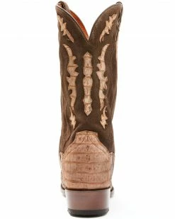 Dan Post Men's Brown Caiman Belly Western Boots - Square Toe Tan -Dan Post Shop 2000344192 280 P5