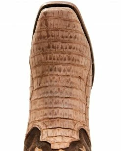 Dan Post Men's Brown Caiman Belly Western Boots - Square Toe Tan -Dan Post Shop 2000344192 280 P6