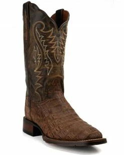 Dan Post Women's Exotic Caiman Skin Western Boots - Square Toe