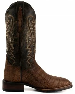 Alternative view of Dan Post Women's Exotic Caiman Skin Western Boots - Square Toe