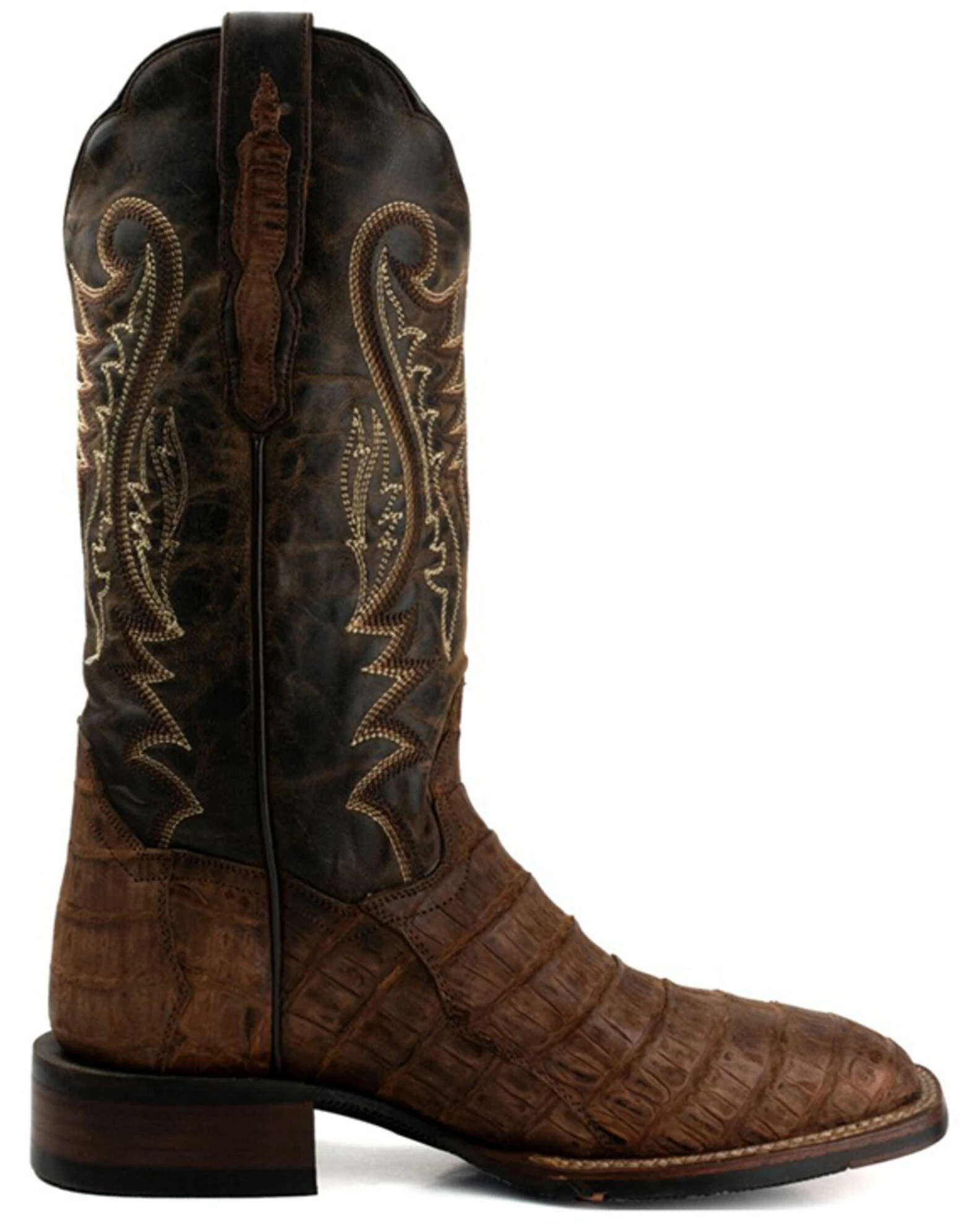 Dan Post Women's Exotic Caiman Skin Western Boots - Square Toe 4 Dan Post Women's Exotic Caiman Skin Western Boots - Square Toe - Image 2