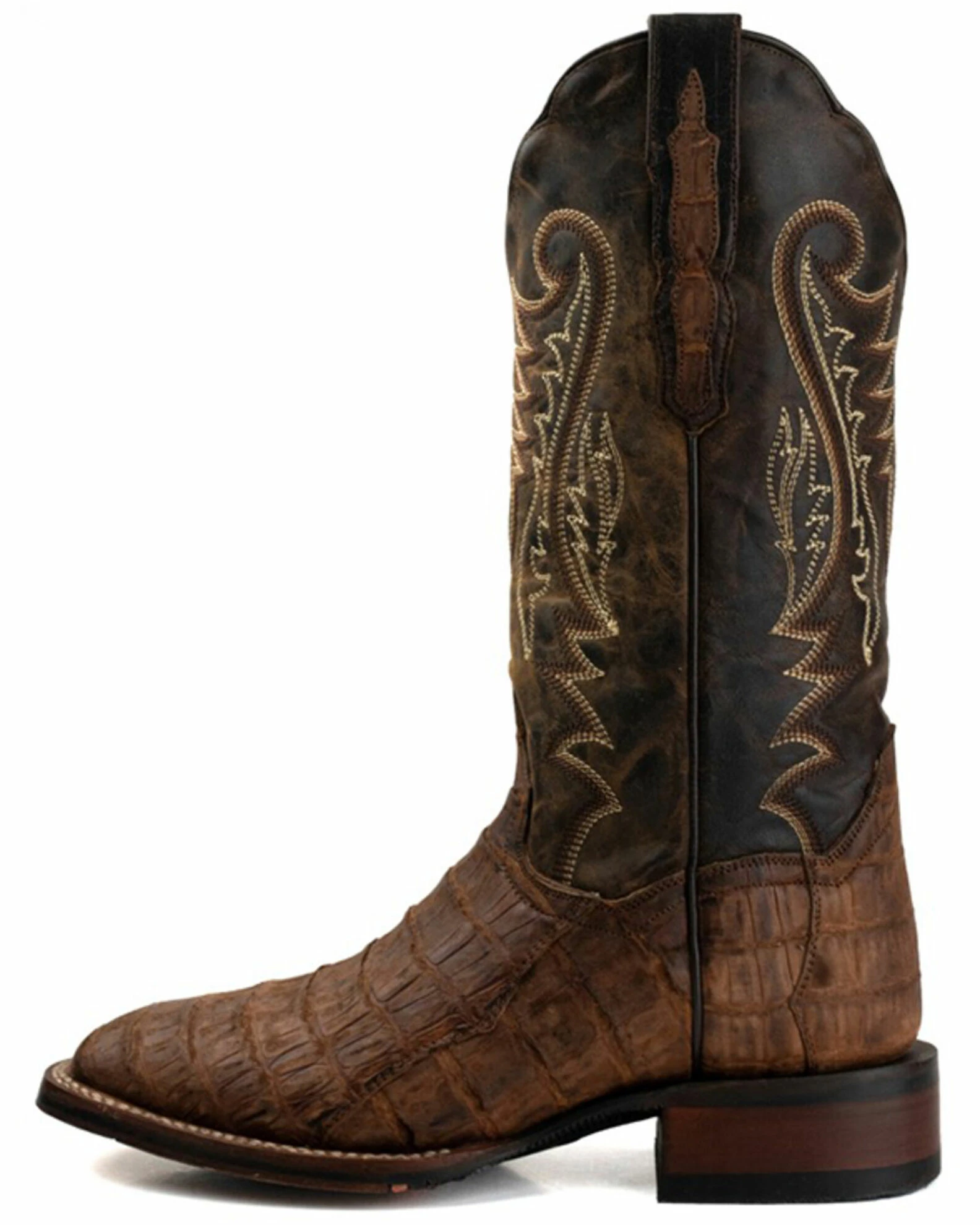 Dan Post Women's Exotic Caiman Skin Western Boots - Square Toe 5 Dan Post Women's Exotic Caiman Skin Western Boots - Square Toe - Image 3