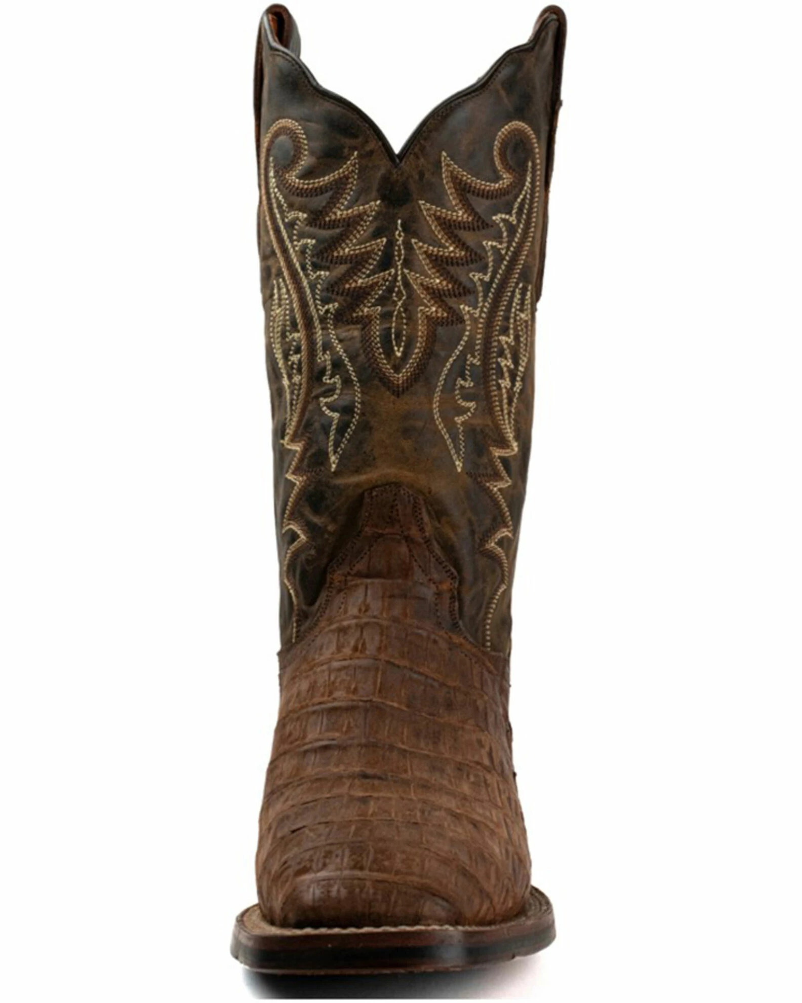 Dan Post Women's Exotic Caiman Skin Western Boots - Square Toe 6 Dan Post Women's Exotic Caiman Skin Western Boots - Square Toe - Image 4