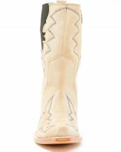 Dan Post Women's Sand Suede Fashion Booties - Pointed Toe Tan -Dan Post Shop 2000344636 280 P4
