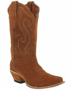Dan Post Women's Cognac Suede Western Boots - Snip Toe 17 Dan Post Women's Cognac Suede Western Boots - Snip Toe -Dan Post Shop 2000344639 235 P1 1