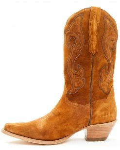 Dan Post Women's Cognac Suede Western Boots - Snip Toe 12 Dan Post Women's Cognac Suede Western Boots - Snip Toe -Dan Post Shop 2000344639 235 P3