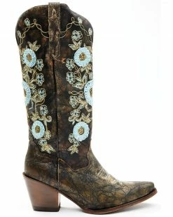 Alternative view of Dan Post Women's Flower Embroidery Western Boots - Snip Toe