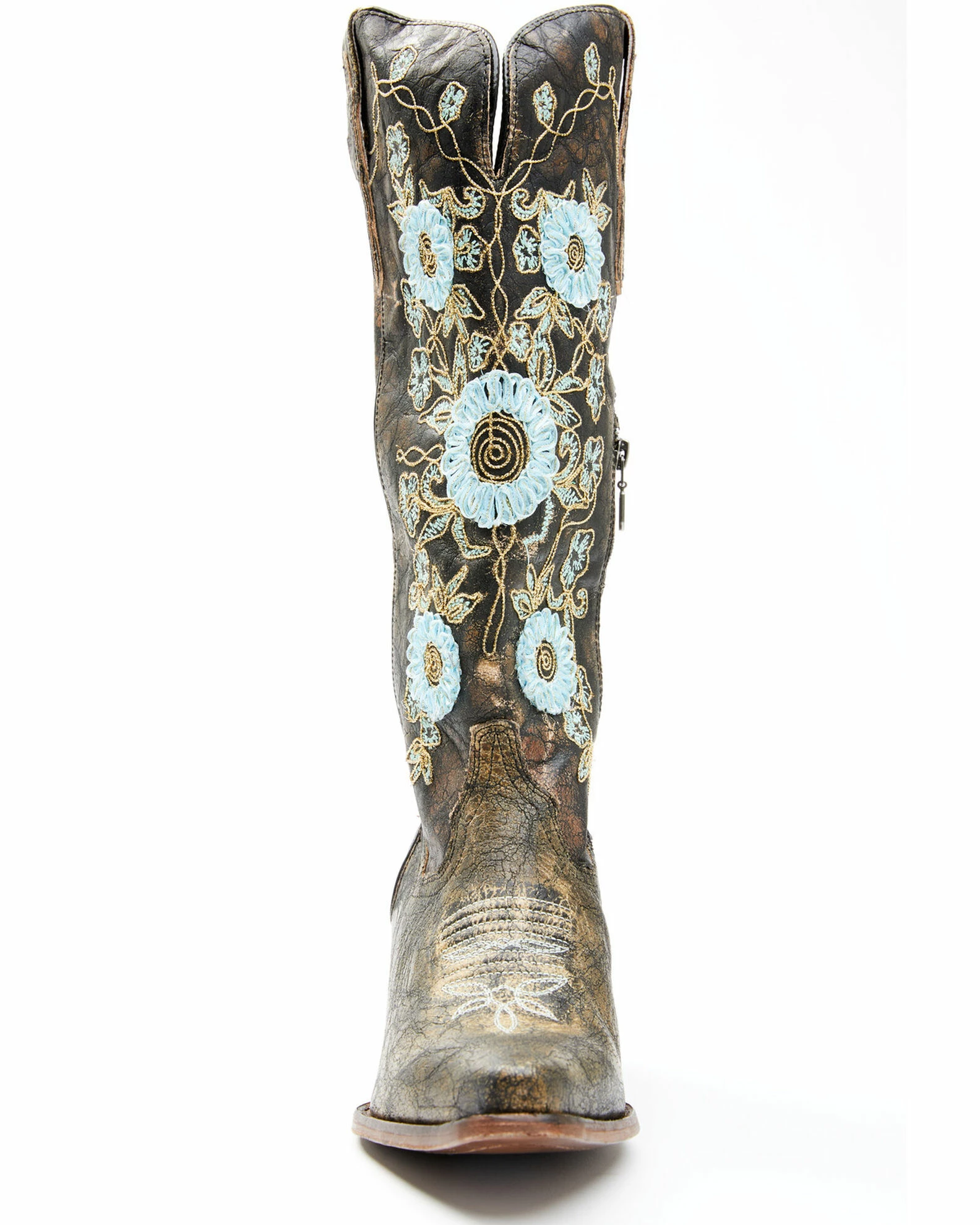 Dan Post Women's Flower Embroidery Western Boots - Snip Toe 6 Dan Post Women's Flower Embroidery Western Boots - Snip Toe - Image 4