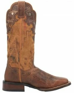 Alternative view of Dan Post Women's Tan Dozi Premium Leather Western Boot - Square Toe 