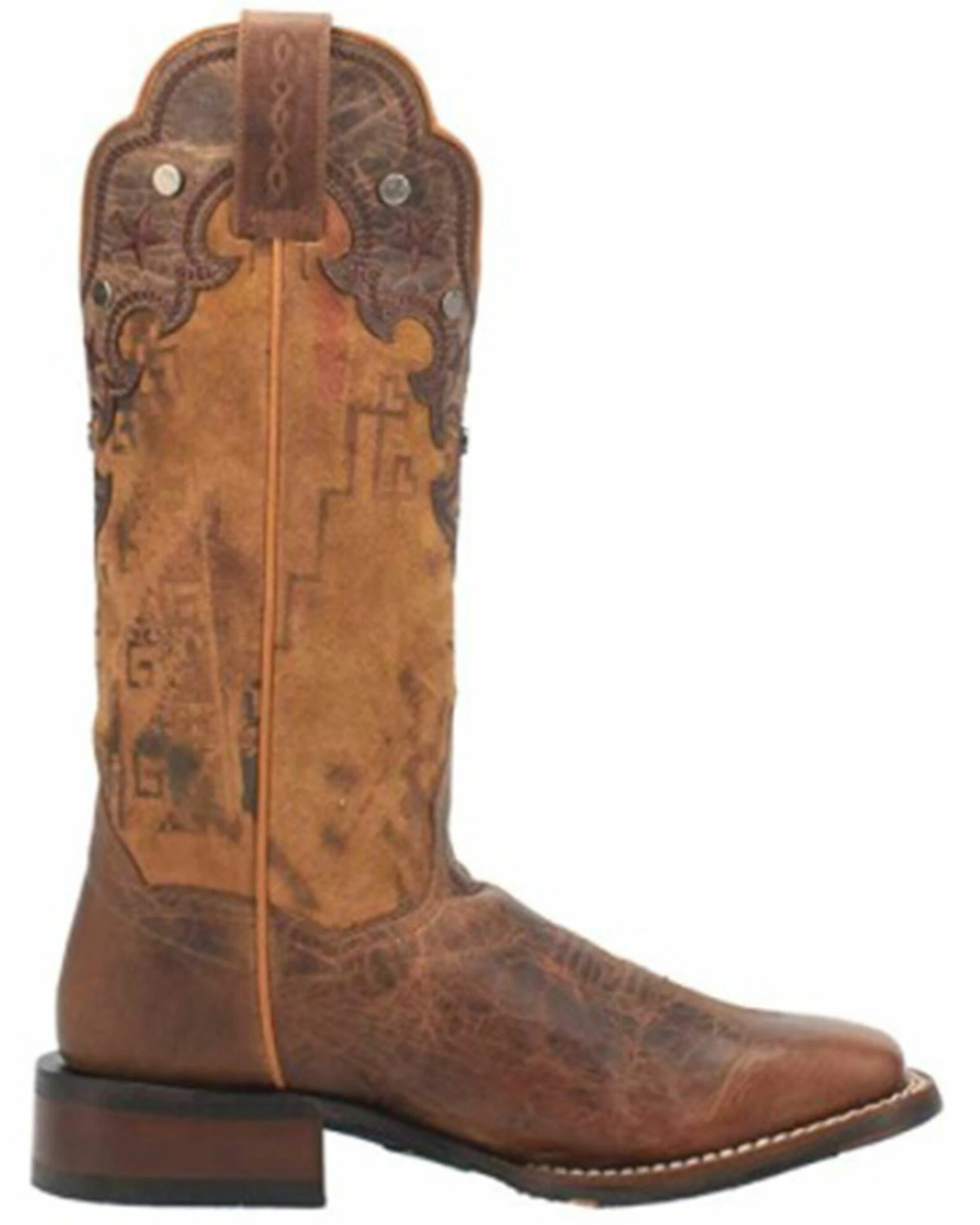 Dan Post Women's Tan Dozi Premium Leather Western Boot - Square Toe 4 Dan Post Women's Tan Dozi Premium Leather Western Boot - Square Toe - Image 2