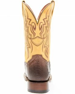 Dan Post Men's Exotic Snake Western Boots - Wide Square Toe Brown -Dan Post Shop 2000349210 200 P5