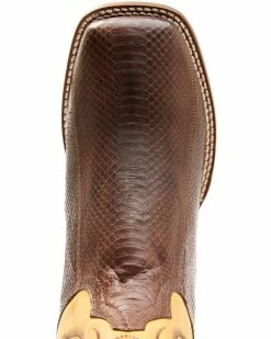 Dan Post Men's Exotic Snake Western Boots - Wide Square Toe Brown -Dan Post Shop 2000349210 200 P6