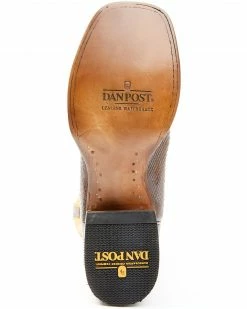 Dan Post Men's Exotic Snake Western Boots - Wide Square Toe Brown -Dan Post Shop 2000349210 200 P7