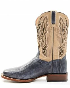 Dan Post Men's Exotic Snake Skin Western Boots - Broad Square Toe Brown -Dan Post Shop 2000349211 200 P3