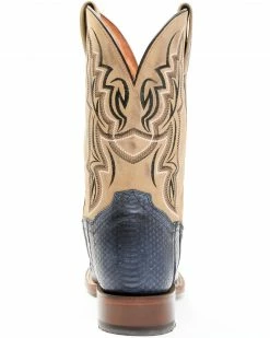 Dan Post Men's Exotic Snake Skin Western Boots - Broad Square Toe Brown -Dan Post Shop 2000349211 200 P5