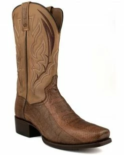 Dan Post Men's Exotic Snake Skin Leather Western Boots - Round Toe