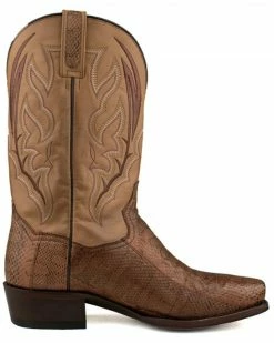 Alternative view of Dan Post Men's Exotic Snake Skin Leather Western Boots - Round Toe