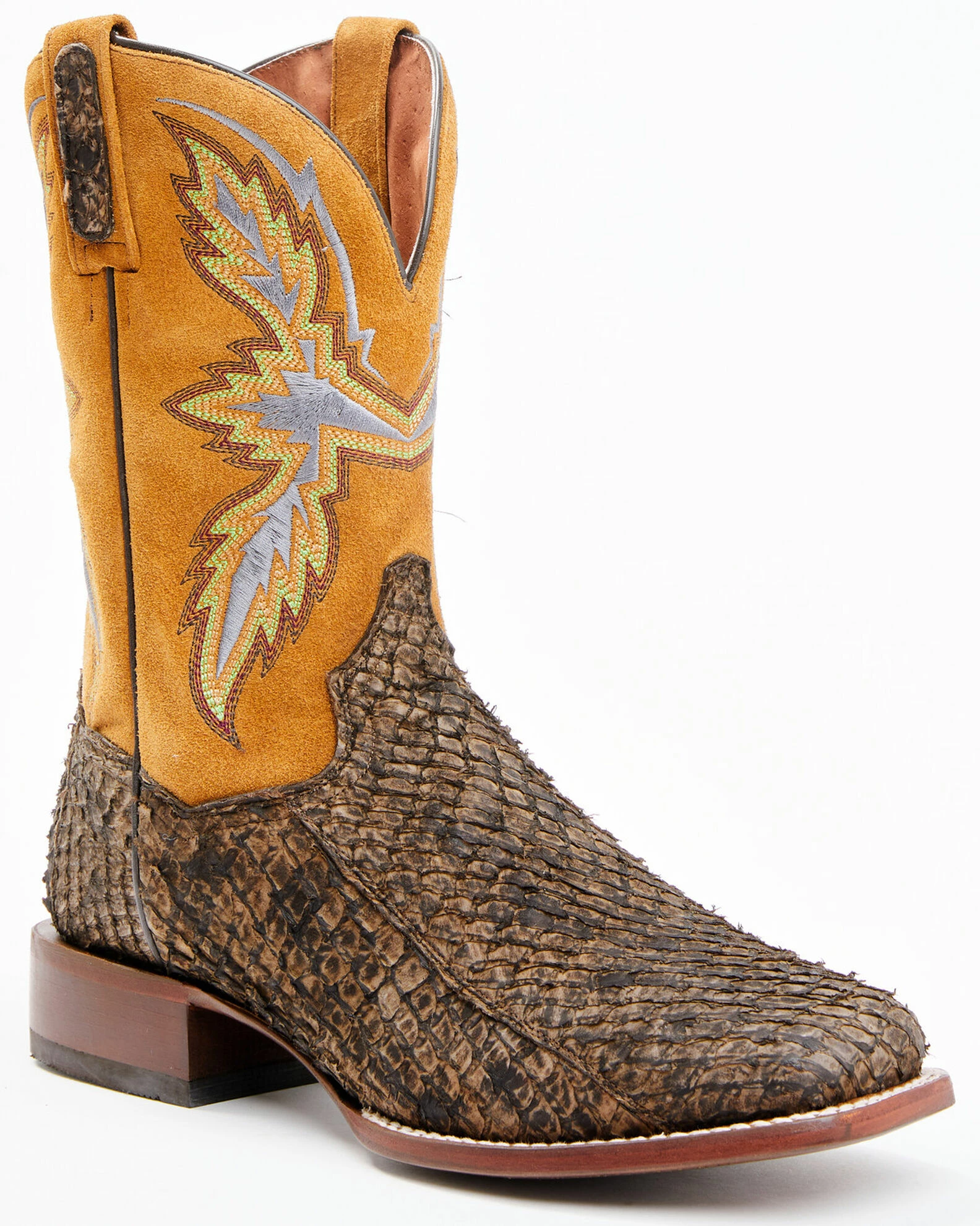 Dan Post Men's Exotic Huachinago Fish Western Boots - Broad Square Toe 3 Dan Post Men's Exotic Huachinago Fish Western Boots - Broad Square Toe