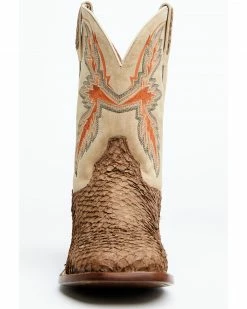 Dan Post Men's Exotic Sea Bass Skin Western Boots - Broad Square Toe -Dan Post Shop 2000349223 200 P4