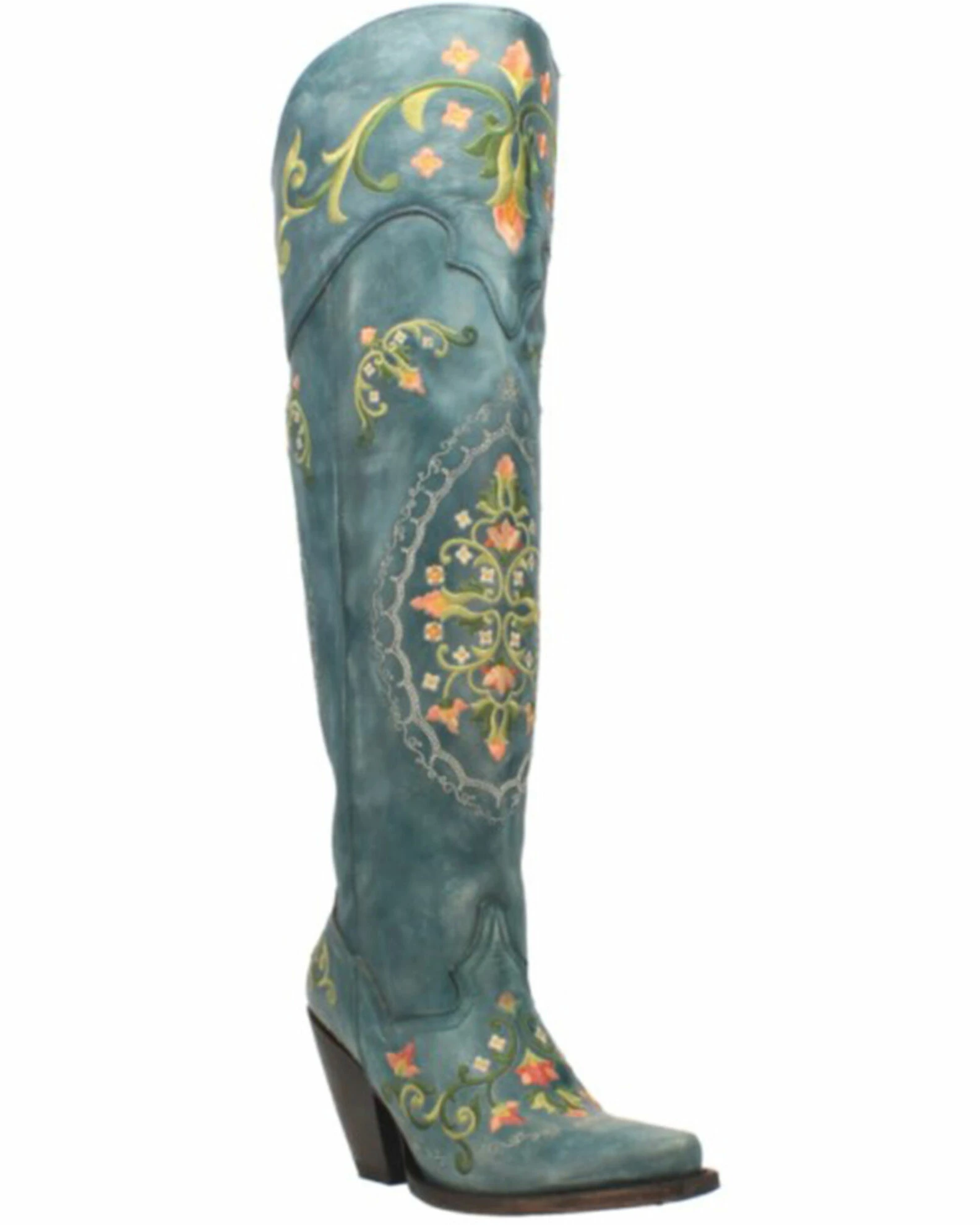 Dan Post Women's Flower Child Tall Boots - Snip Toe 3 Dan Post Women's Flower Child Tall Boots - Snip Toe