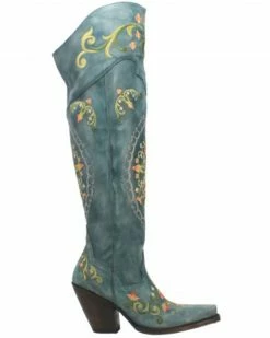 Alternative view of Dan Post Women's Flower Child Tall Boots - Snip Toe