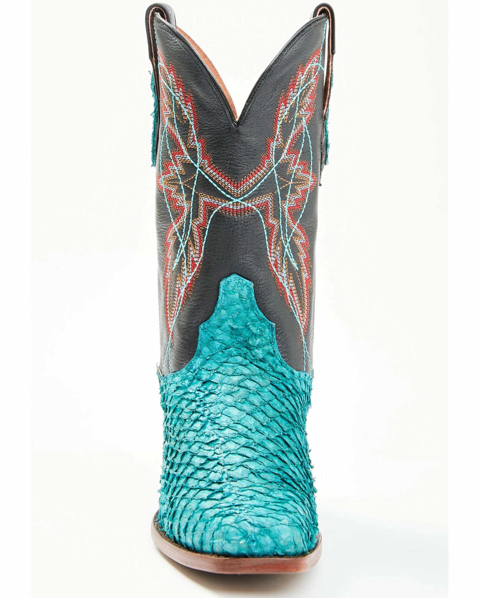 Dan Post Women's Exotic Seabass Skin Western Boots - Wide Square Toe 6 Dan Post Women's Exotic Seabass Skin Western Boots - Wide Square Toe - Image 4