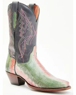 Dan Post Women's Exotic Watersnake Skin Western Boots - Wide Square Toe