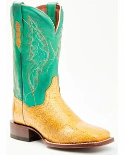 Dan Post Women's Exotic Watersnake Skin Western Boots - Wide Square Toe