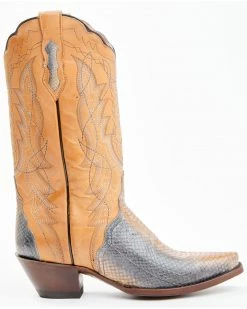 Alternative view of Dan Post Women's Zacatecas Exotic Watersnake Western Boots - Snip Toe