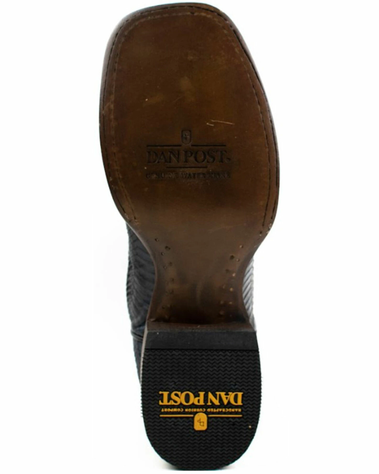 Dan Post Men's Water Snake Exotic Western Boots - Broad Square Toe 9 Dan Post Men's Water Snake Exotic Western Boots - Broad Square Toe - Image 7