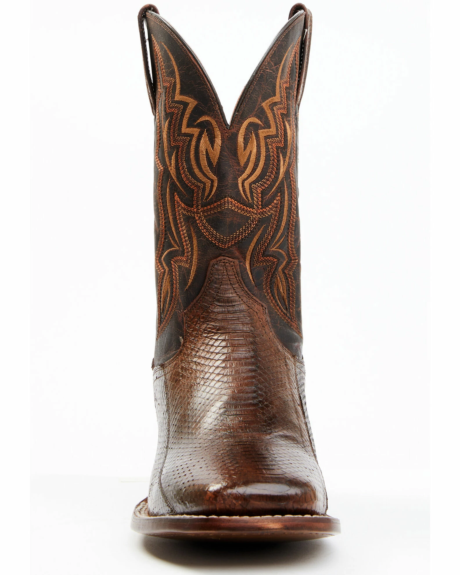 Dan Post Men's Cognac Exotic Water Snake Western Boots - Broad Square Toe 6 Dan Post Men's Cognac Exotic Water Snake Western Boots - Broad Square Toe - Image 4