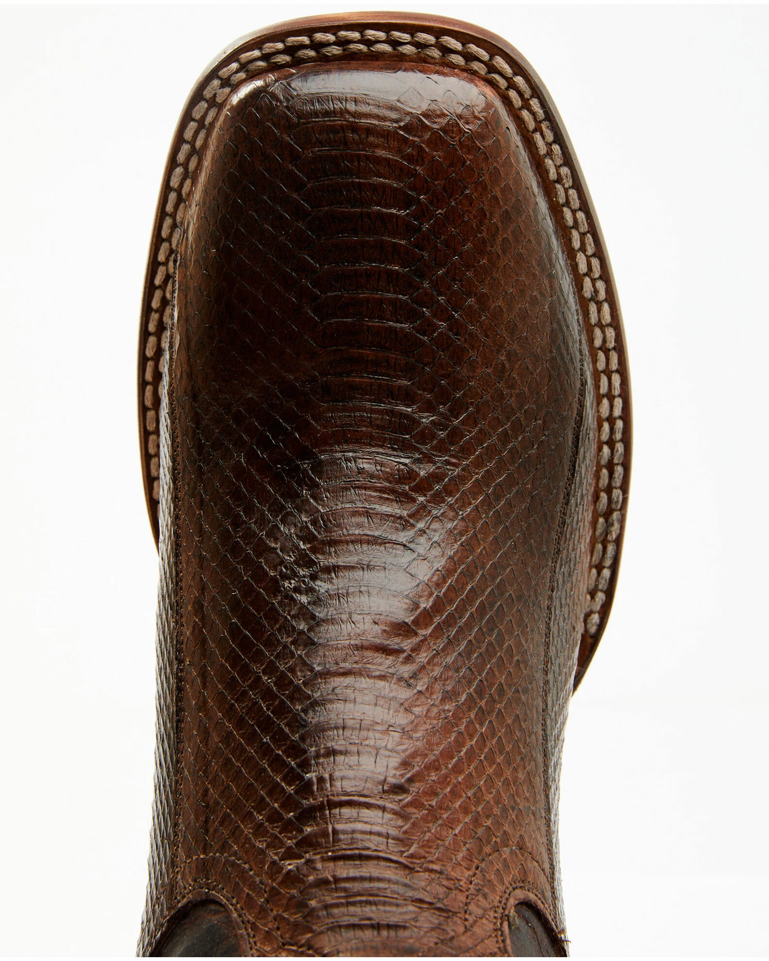 Dan Post Men's Cognac Exotic Water Snake Western Boots - Broad Square Toe 8 Dan Post Men's Cognac Exotic Water Snake Western Boots - Broad Square Toe - Image 6