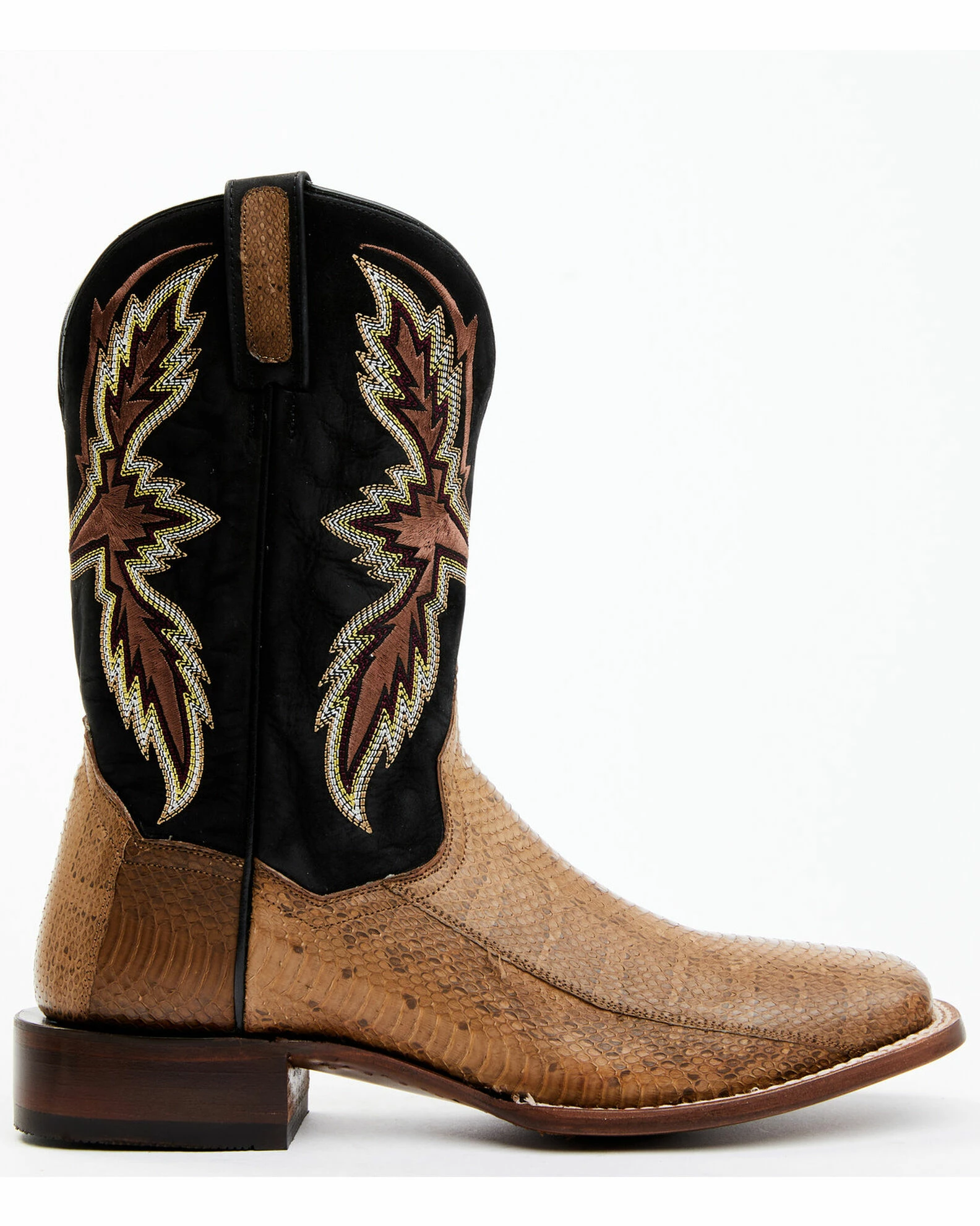 Dan Post Men's Taupe Water Snake Exotic Western Boots - Broad Square Toe 4 Dan Post Men's Taupe Water Snake Exotic Western Boots - Broad Square Toe - Image 2