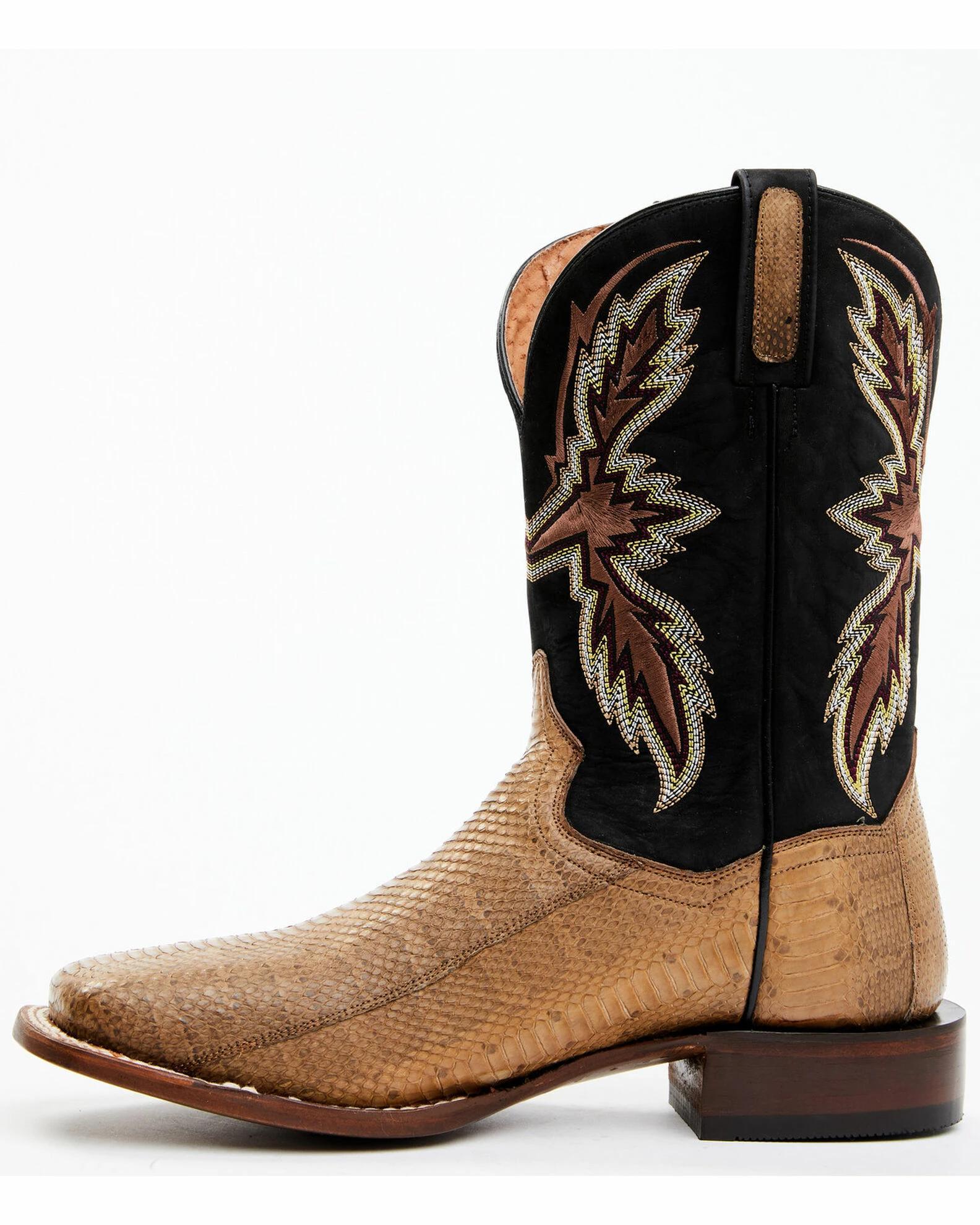 Dan Post Men's Taupe Water Snake Exotic Western Boots - Broad Square Toe 5 Dan Post Men's Taupe Water Snake Exotic Western Boots - Broad Square Toe - Image 3