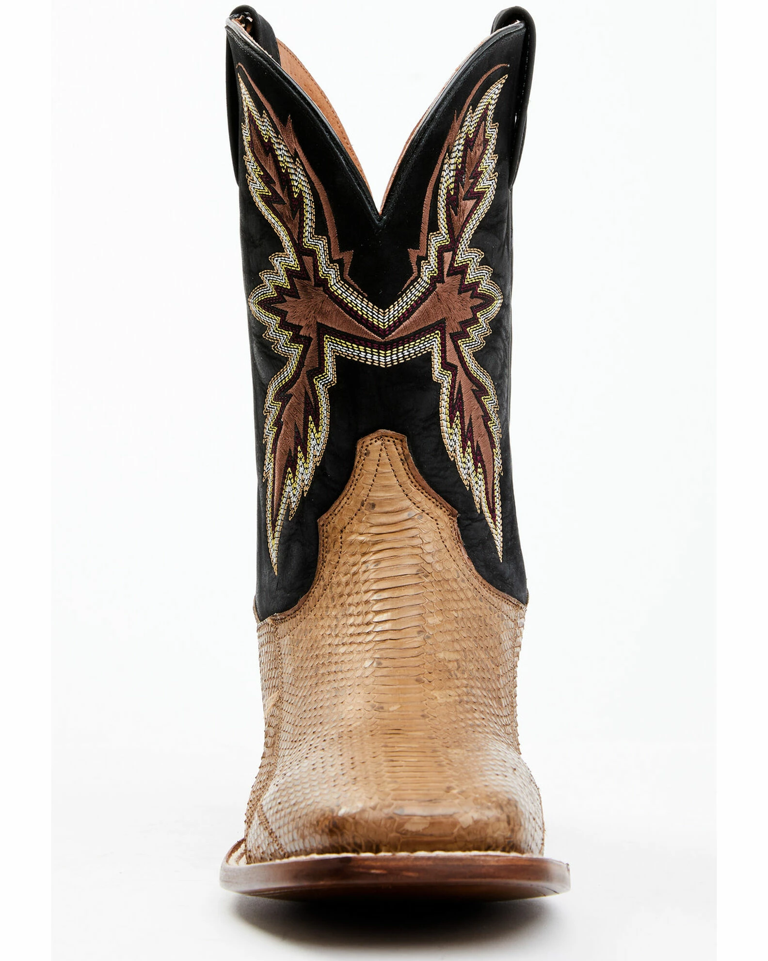 Dan Post Men's Taupe Water Snake Exotic Western Boots - Broad Square Toe 6 Dan Post Men's Taupe Water Snake Exotic Western Boots - Broad Square Toe - Image 4