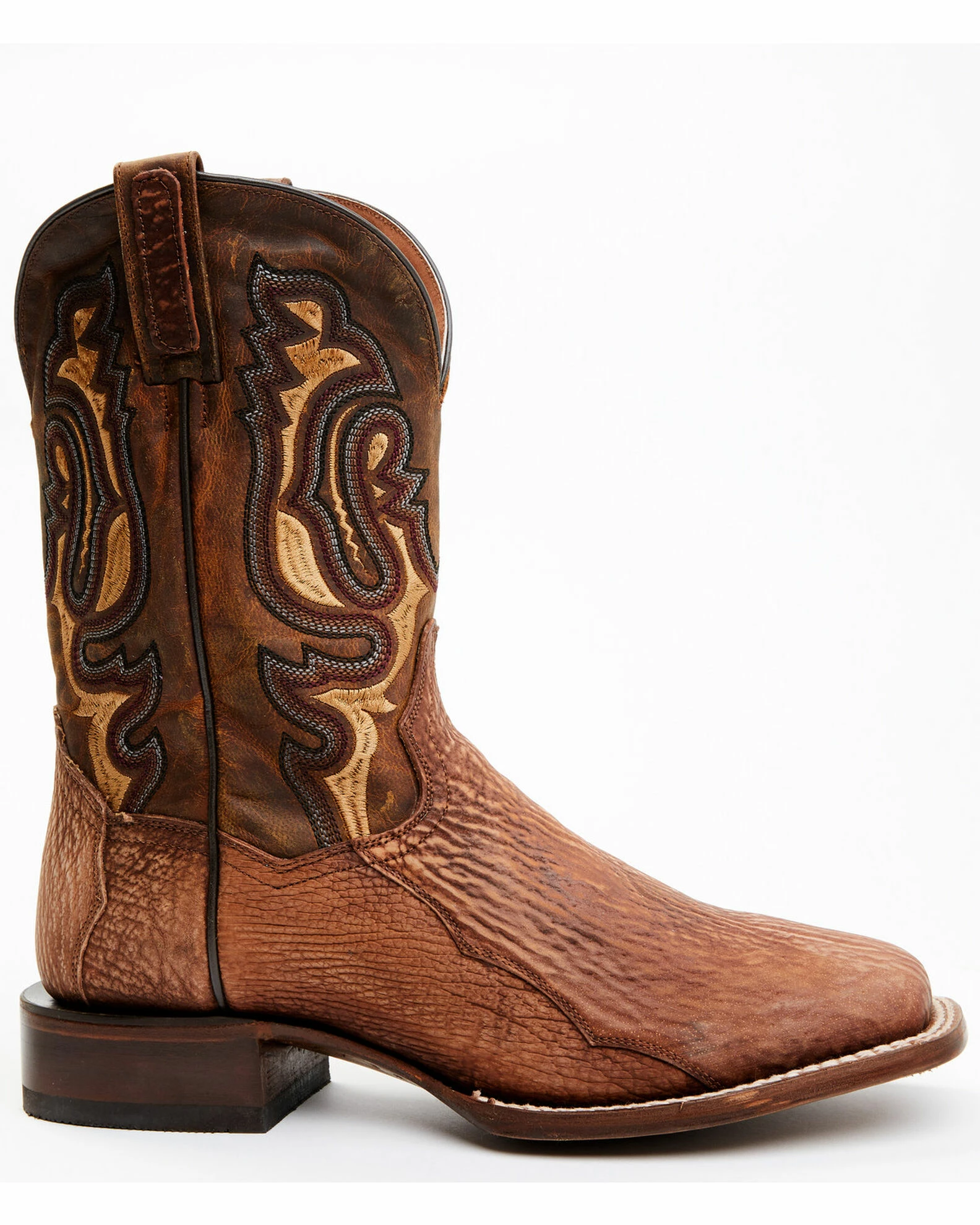 Dan Post Men's Shark Suede Coganc Exotic Western Boots - Broad Square Toe 4 Dan Post Men's Shark Suede Coganc Exotic Western Boots - Broad Square Toe - Image 2